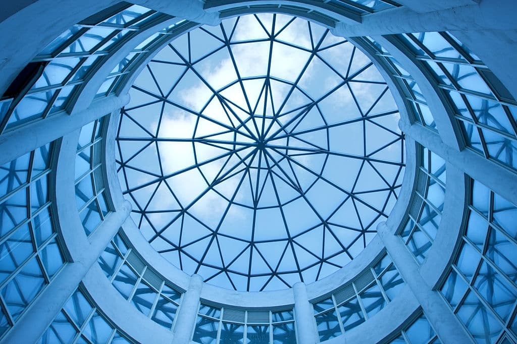 9 dome with glass ceiling