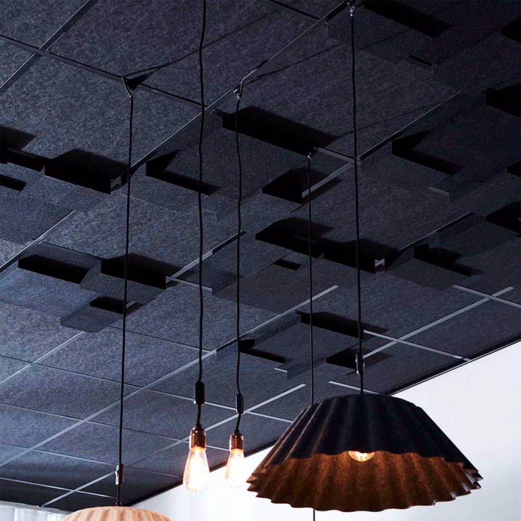 acoustic tile basement ceiling