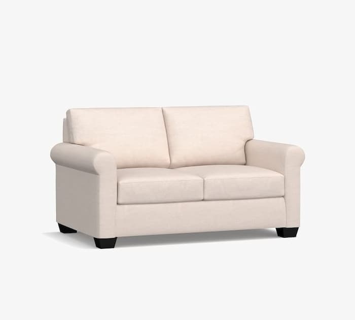 belgium roll arm upholstered sofa o