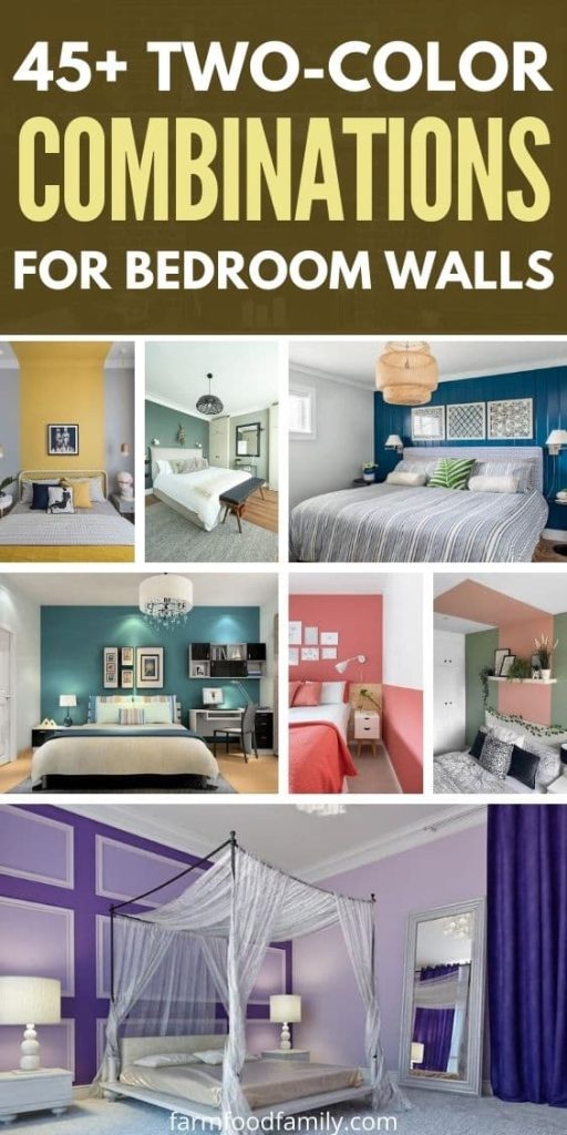 best two color combinations for bedroom walls