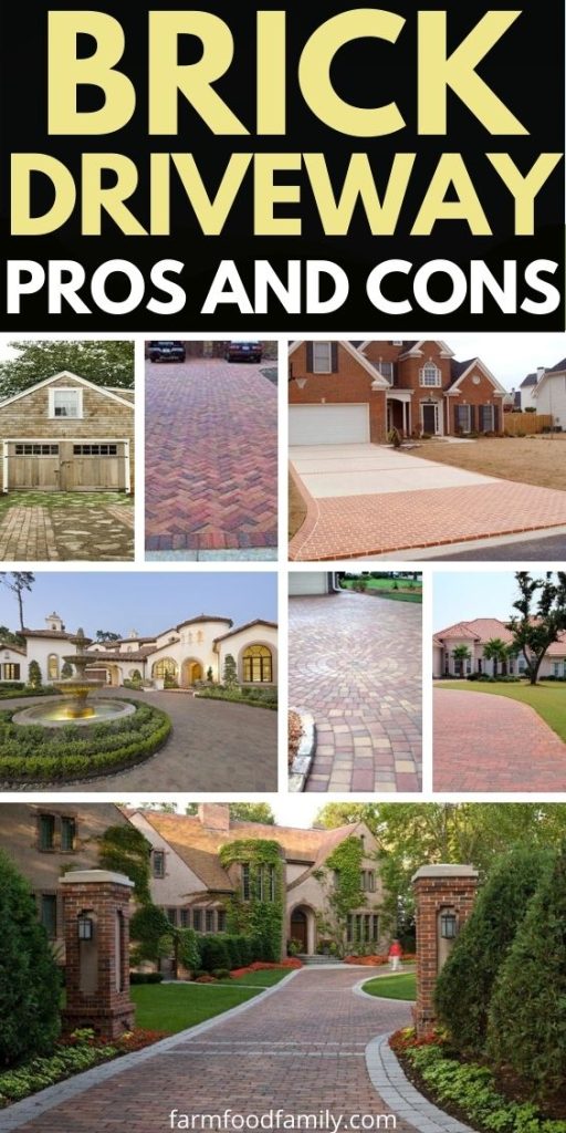 brick driveway cost pros and cons ideas