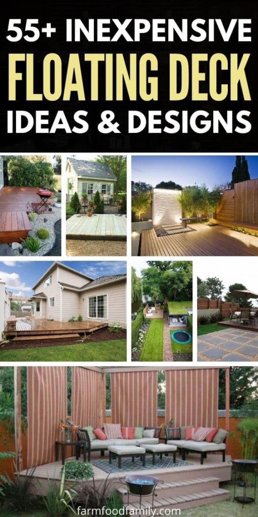 cheap easy floating deck ideas