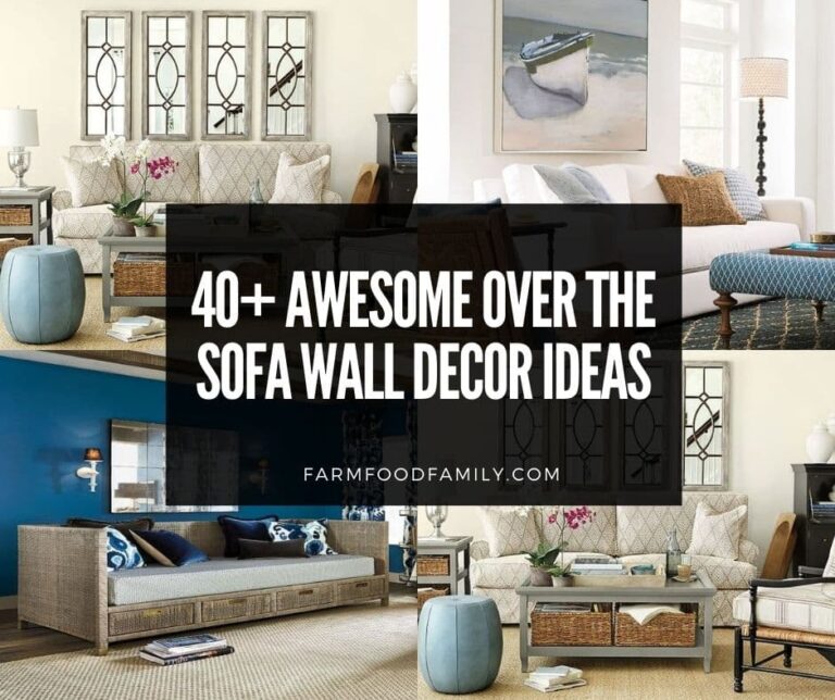 40 Over The Sofa Wall Decor Ideas and Designs
