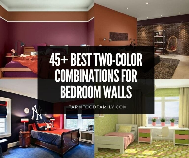 45 Two-color Combinations For Bedroom Walls