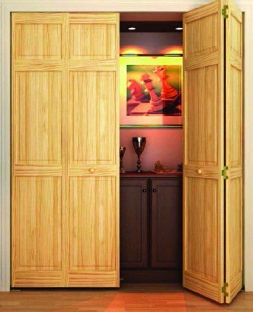 wood closet door