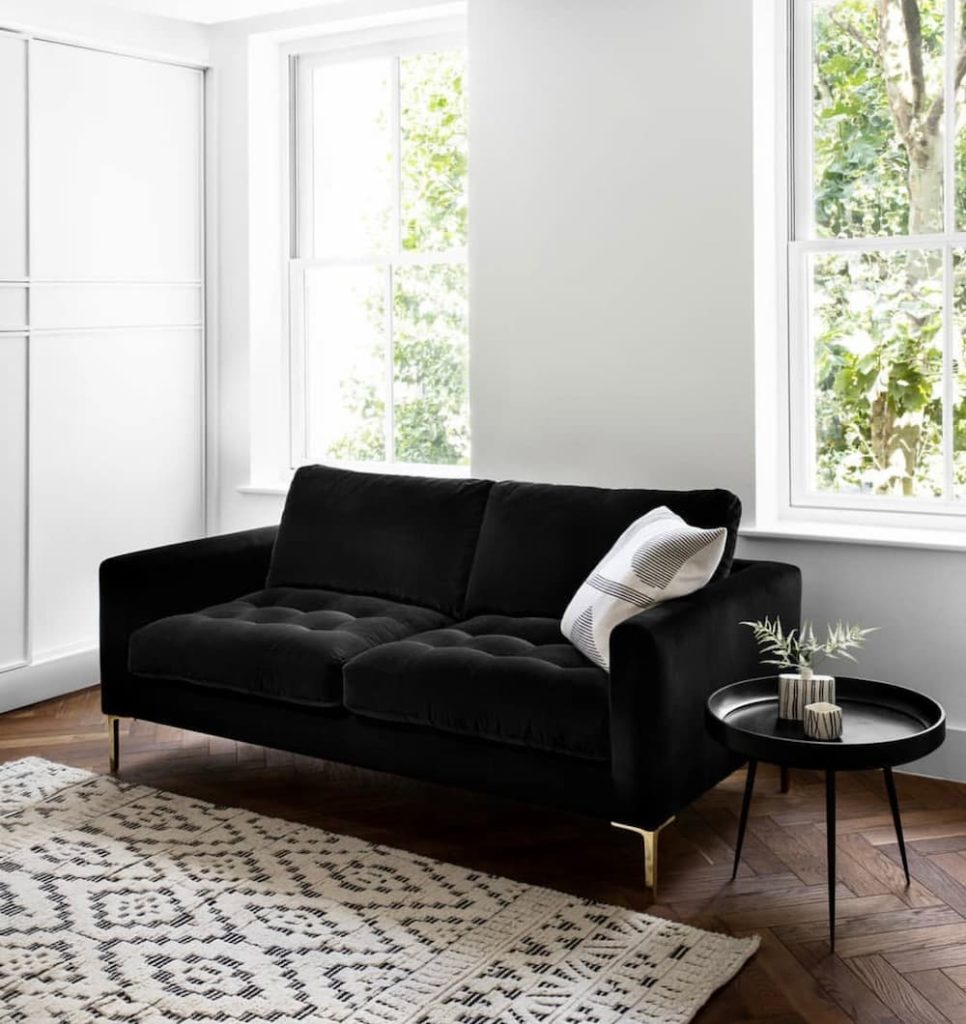 17 black couch living room ideas