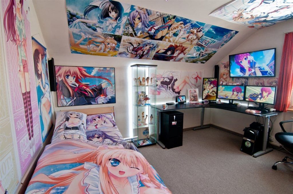 3 anime posta bedroom