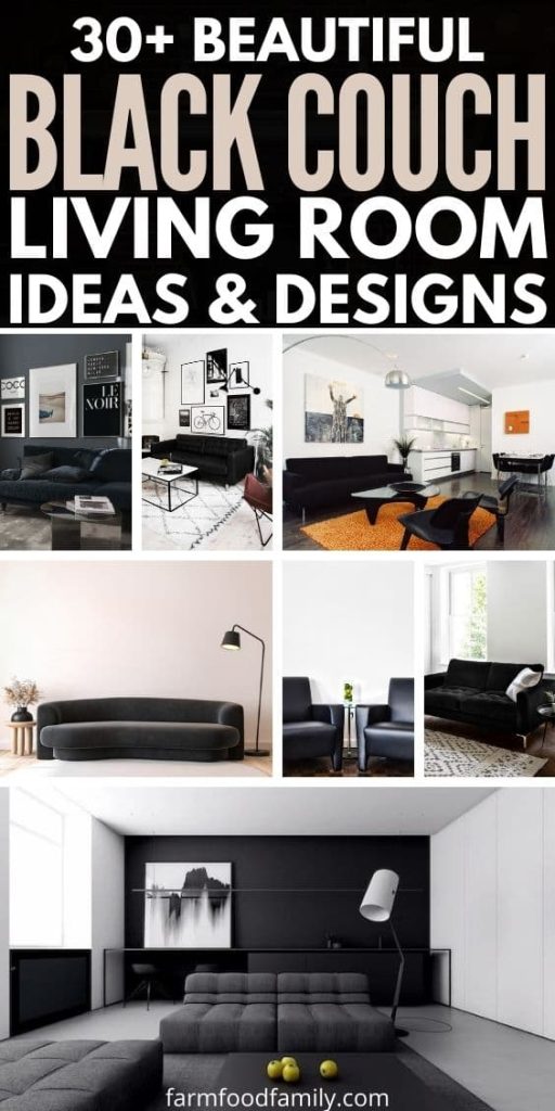 best black couch living room ideas designs