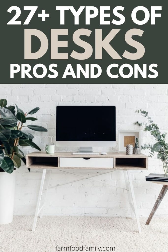 different types of desks materials styles