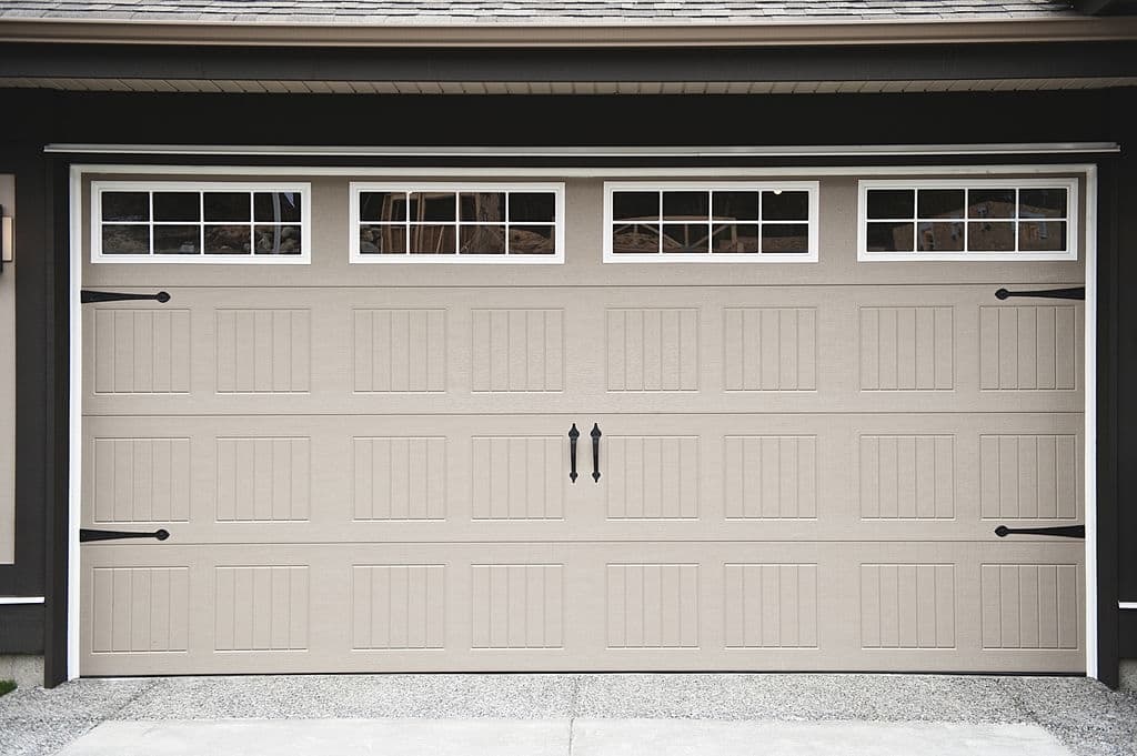 paneled garage door