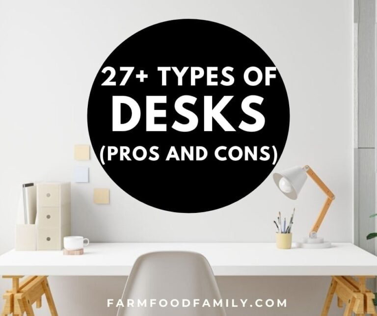 27+ Different Types Of Desks & Materials For Home Office (Pros and Cons)