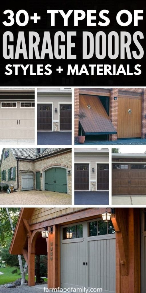 types of garage doors with pictures