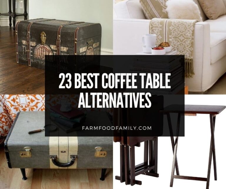 23 Best Coffee Table Alternatives For Small Living Room