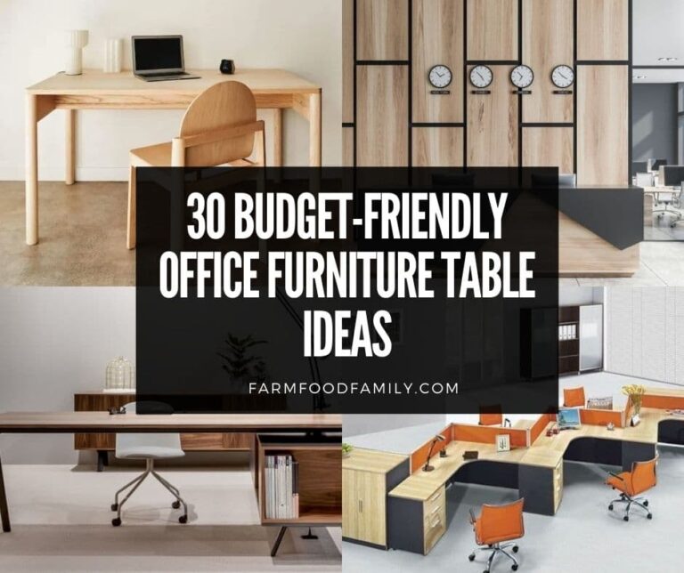 30 Budget-Friendly Office Furniture Table Ideas and Designs