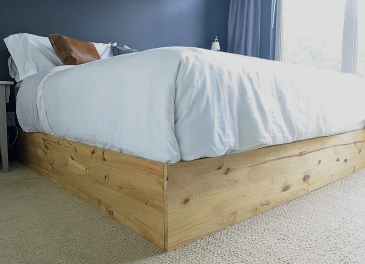 wood bed skirt