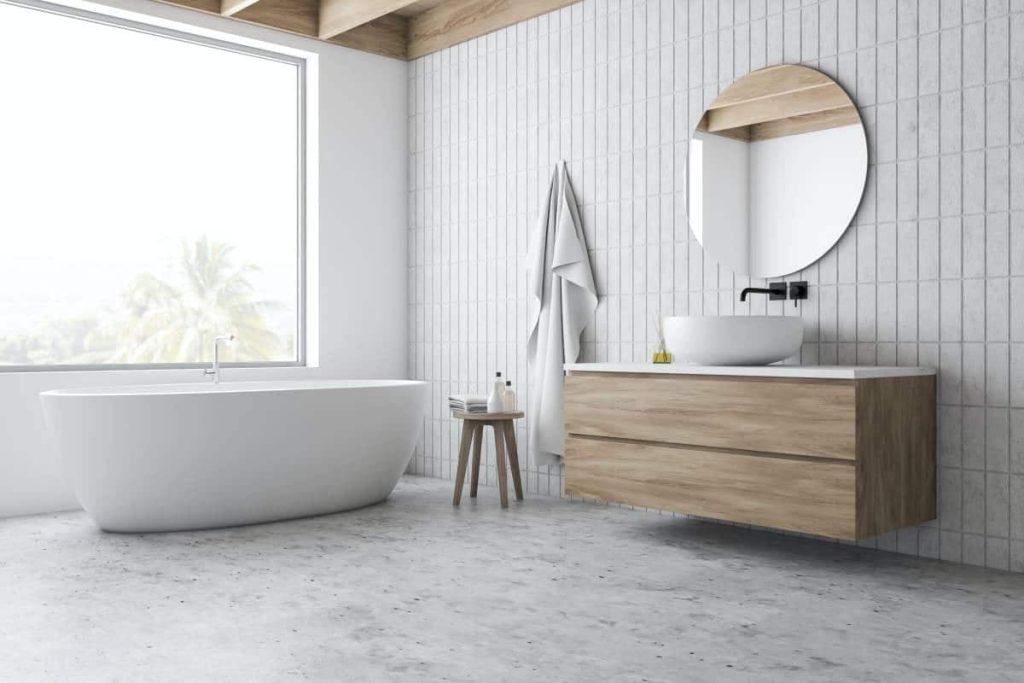 Color Walls Go With Gray Tile Bathroom, What Colour Goes With Grey Tiles In A Bathroom