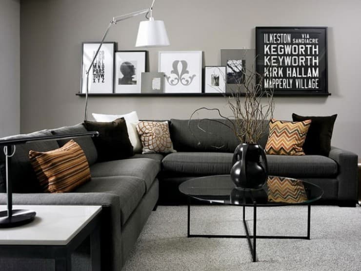 What Colors Go With Charcoal Grey Couch, Charcoal Grey Couch Living Room Ideas
