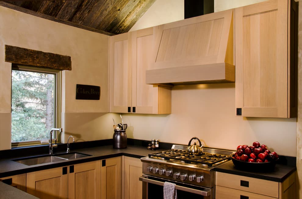 11 almond kitchen backsplash with oak cabinets 1