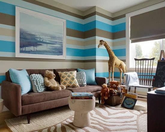 15 striped wall colors go with dark brown furniture