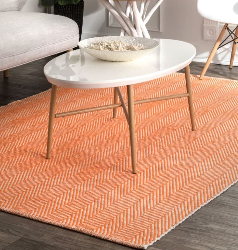 16 orange rug for dark wood floors