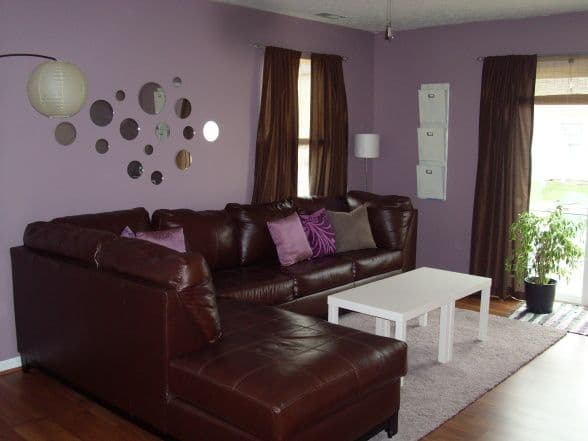 18 purple wall colors go with dark brown furniture 2