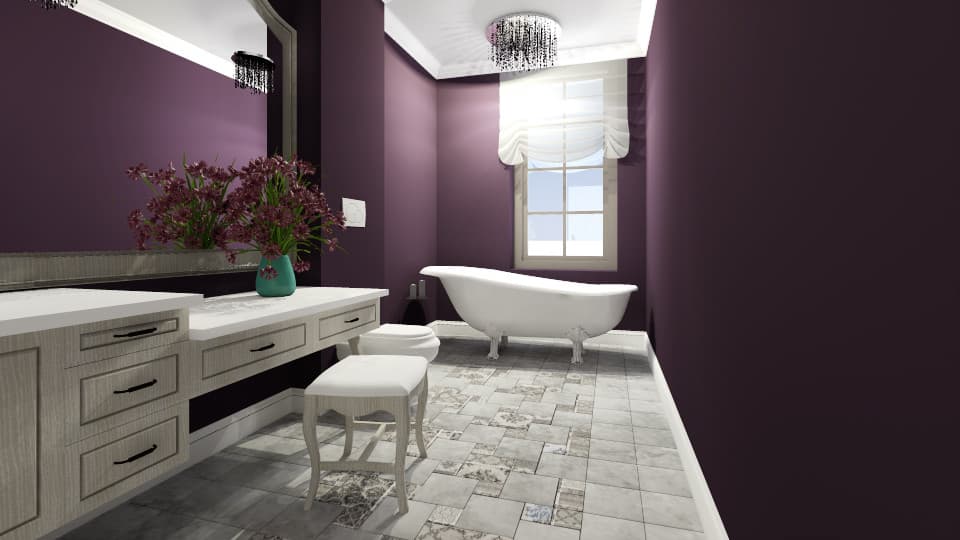 18 what color walls go with gray tile bathroom 2