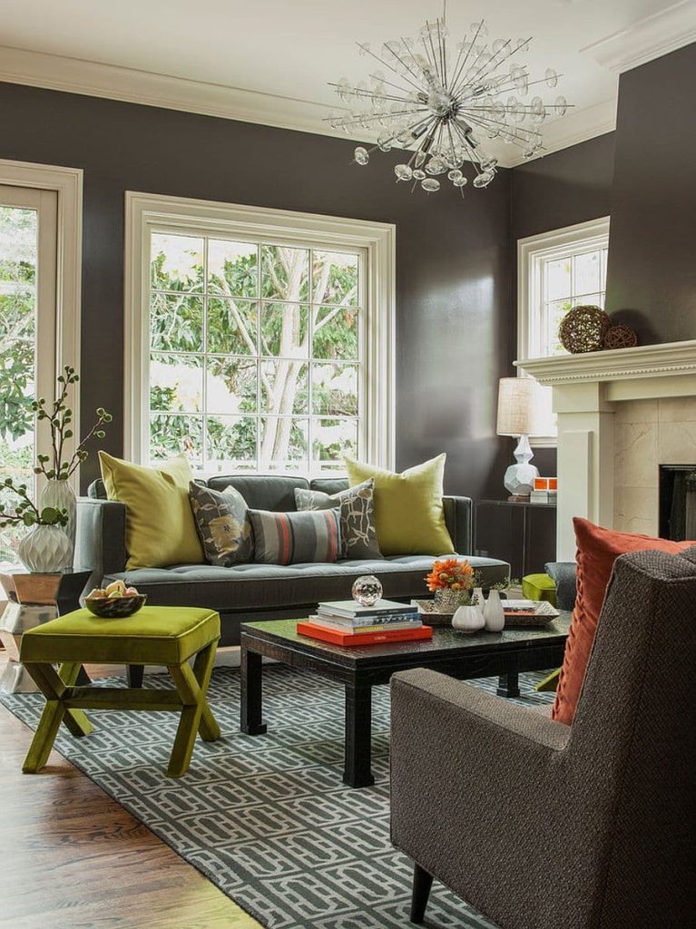 20 what colors go with charcoal grey couch