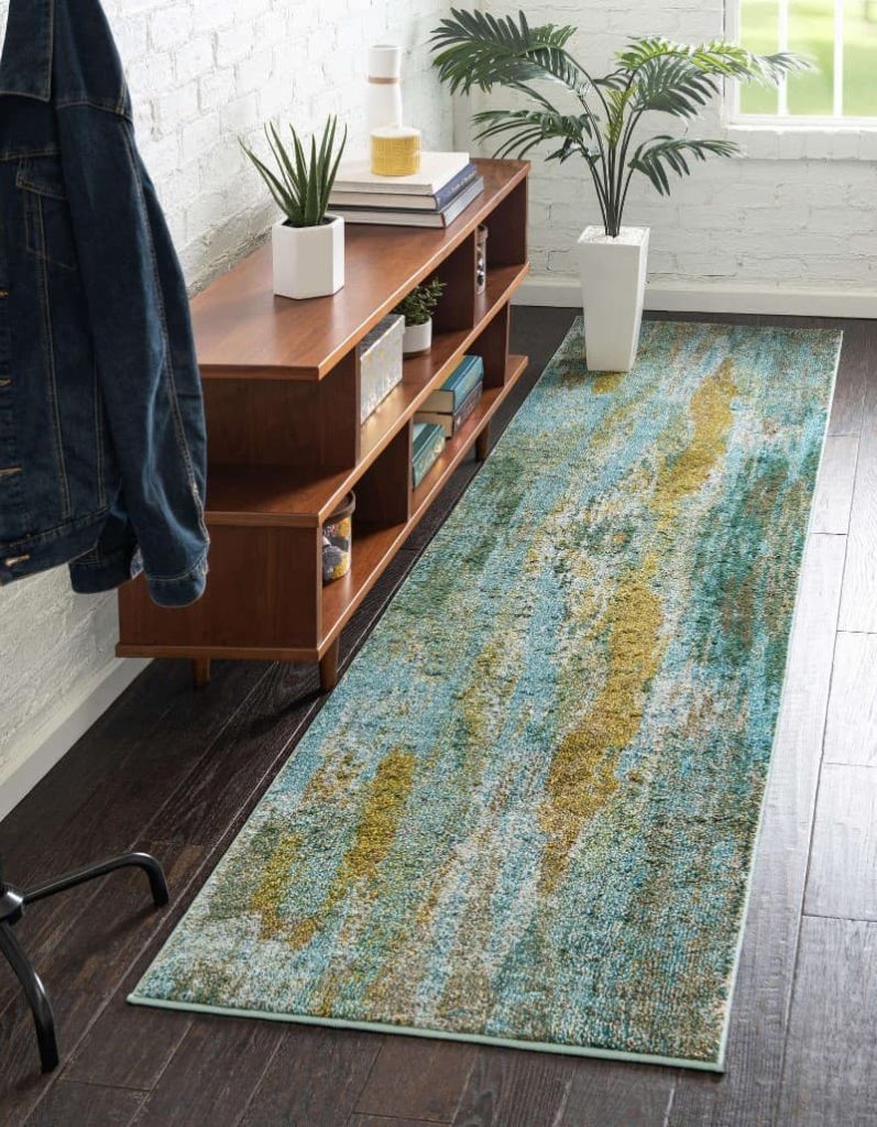 22 blue green rug for dark wood floors