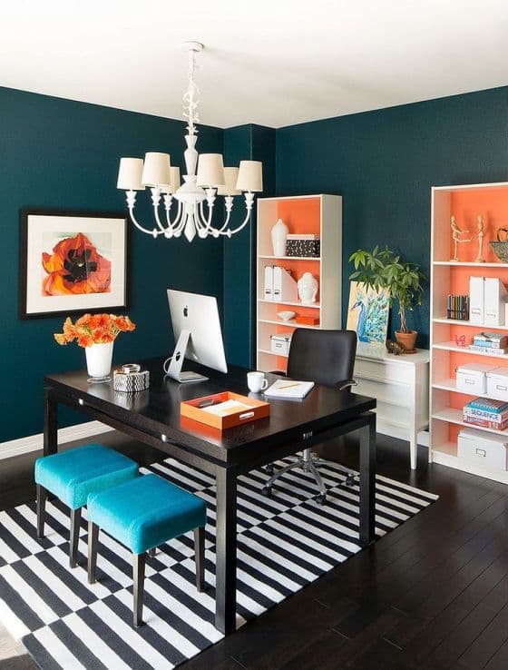 24 teal furniture colors goes with dark wood floors 2