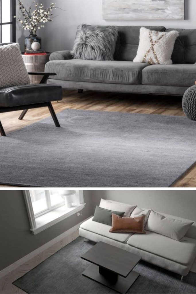 5 black area rug floors with gray wall