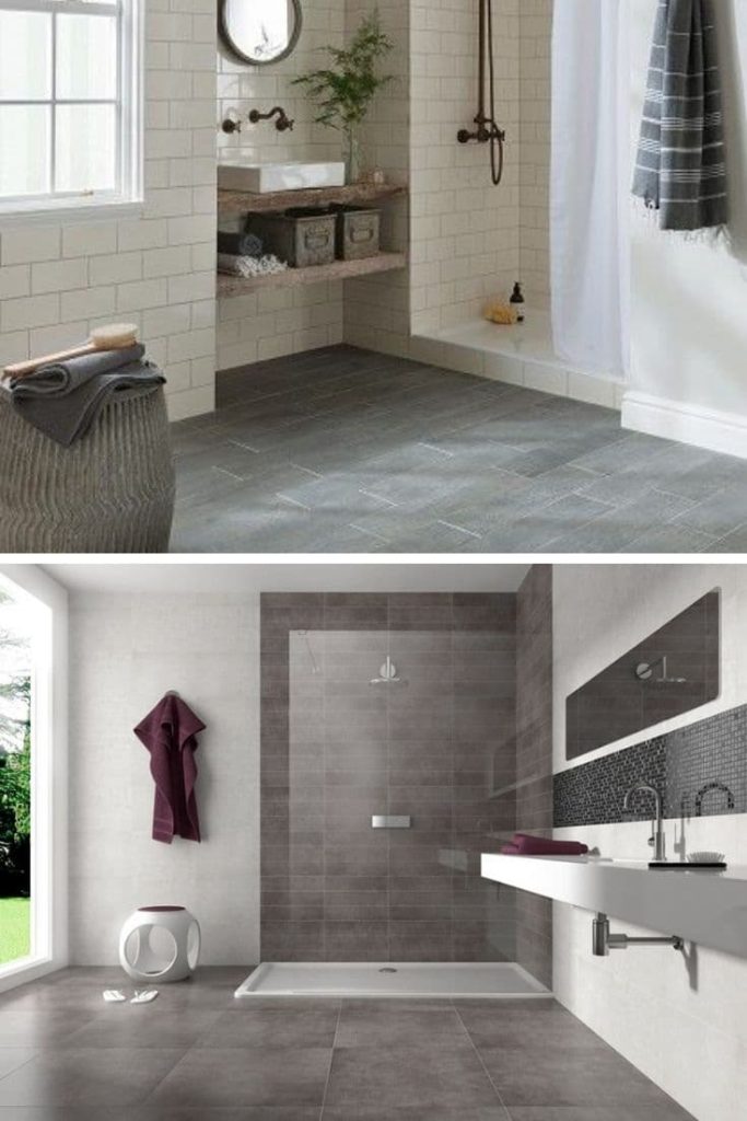 6 what color walls go with gray tile bathroom