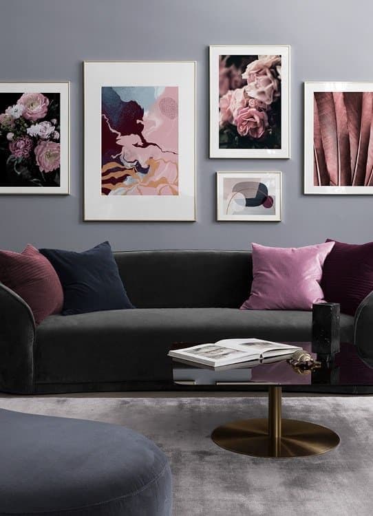 7 what colors go with charcoal grey couch