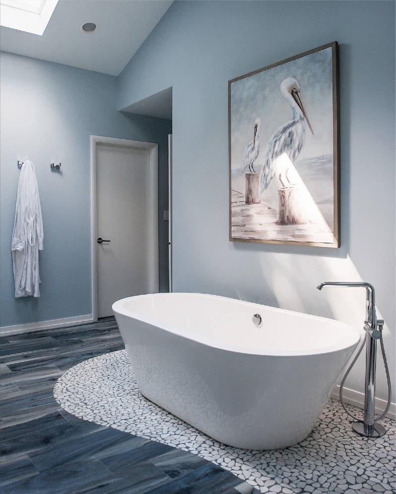8 what color walls go with gray tile bathroom 2