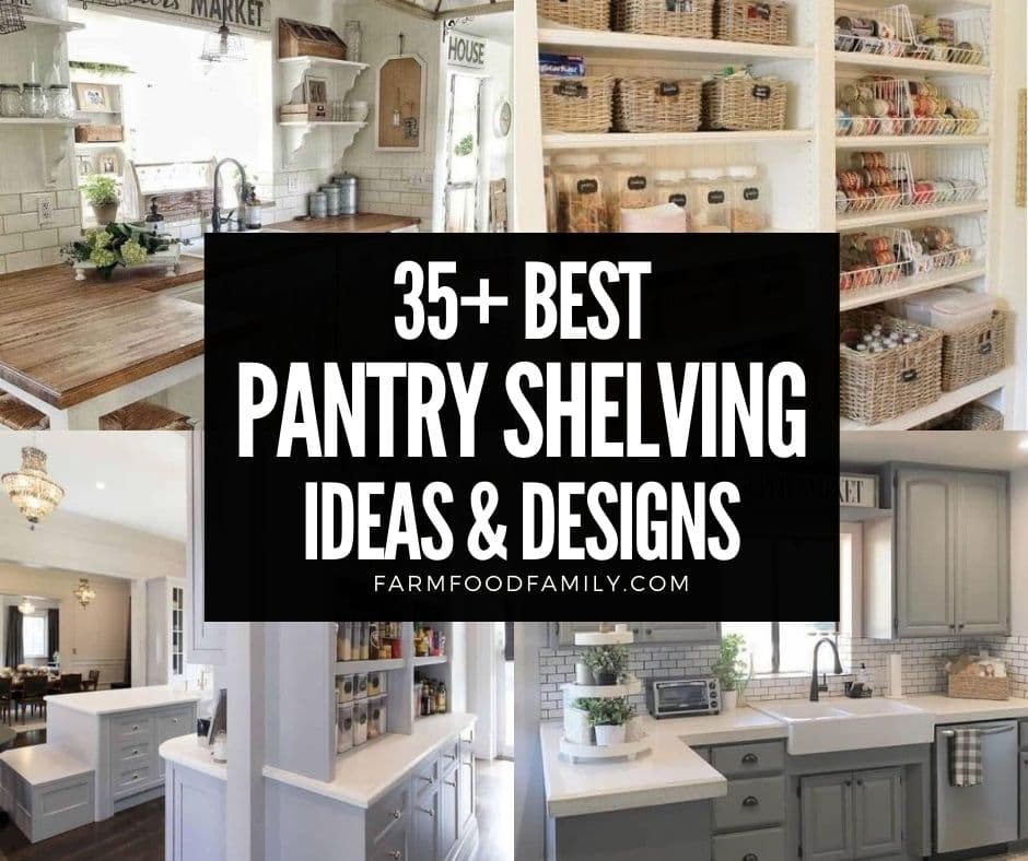 Kitchen Pantry Shelving Ideas, How To Build Pantry Shelves With Countertop