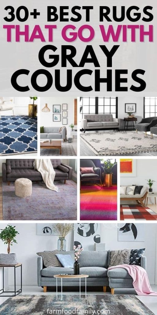 best rugs that go with gray couches
