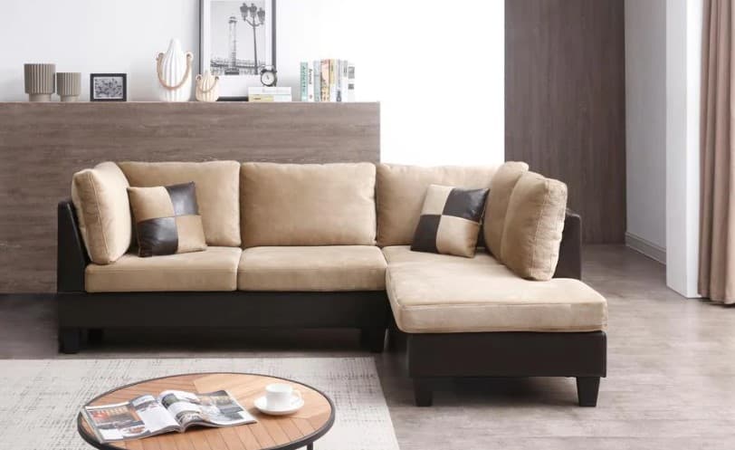 brown sectional sofa