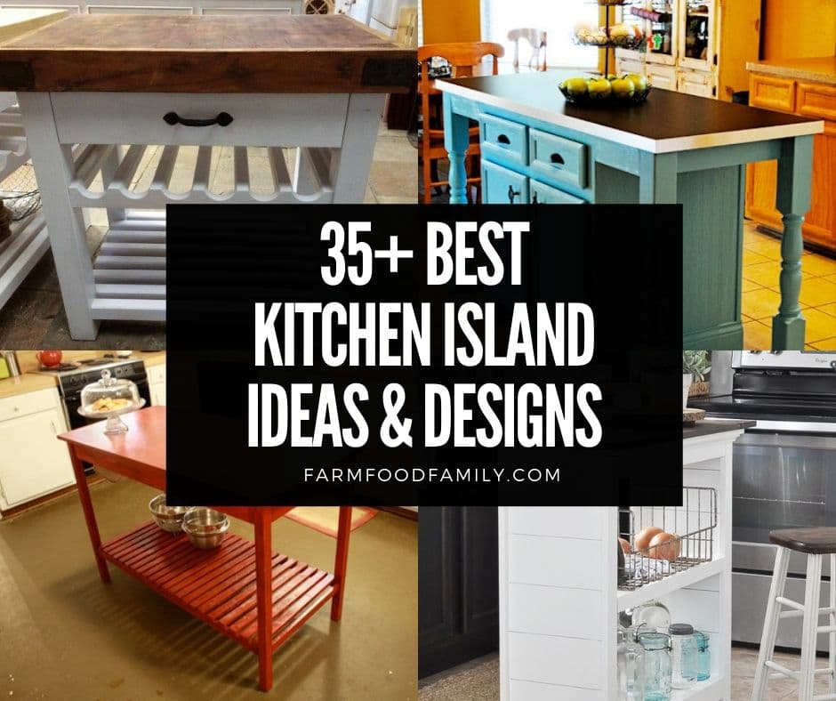 35 Best Diy Kitchen Island Ideas And, Diy Kitchen Island From Old Table
