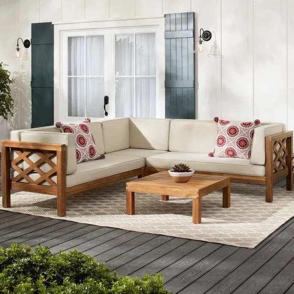 outdoor teak sofas