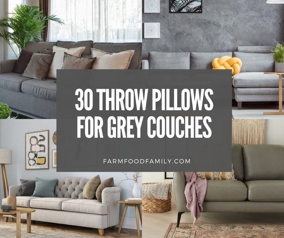 Throw Pillow Ideas For Grey Couches, What Color Pillows Go With Light Grey Couch
