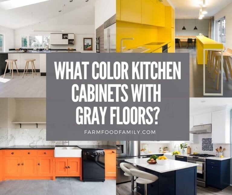 What Color Kitchen Cabinets with Gray Floors? (25 Ideas)