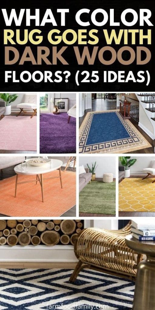 what color rug goes with dark wood floors