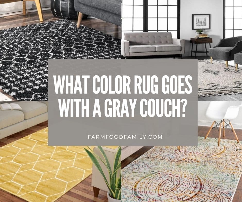 What Color Rug Goes With A Gray Couch, Best Color Area Rugs For Hardwood Floors