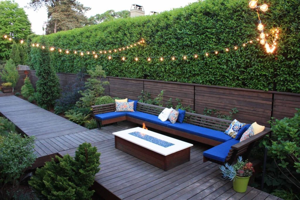 11 deck shade ideas with hedge