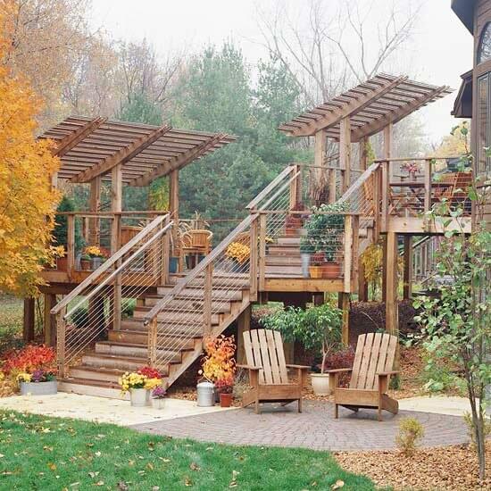 11 deck steps stairs ideas with multilevel