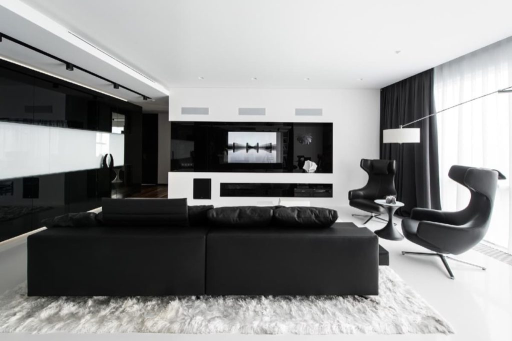 11 elegant black and white living room ideas 2