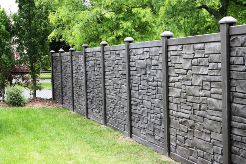 12 eco stone fence