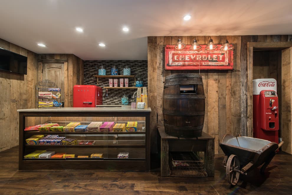 14 rustic basement snack bar ideas