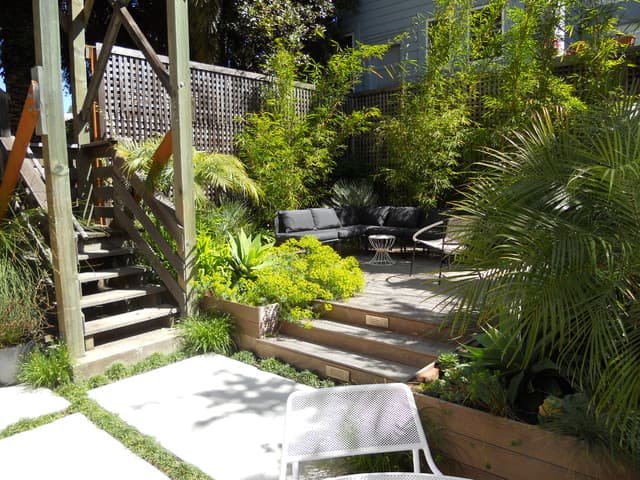 16 deck stair step ideas with romance backyard
