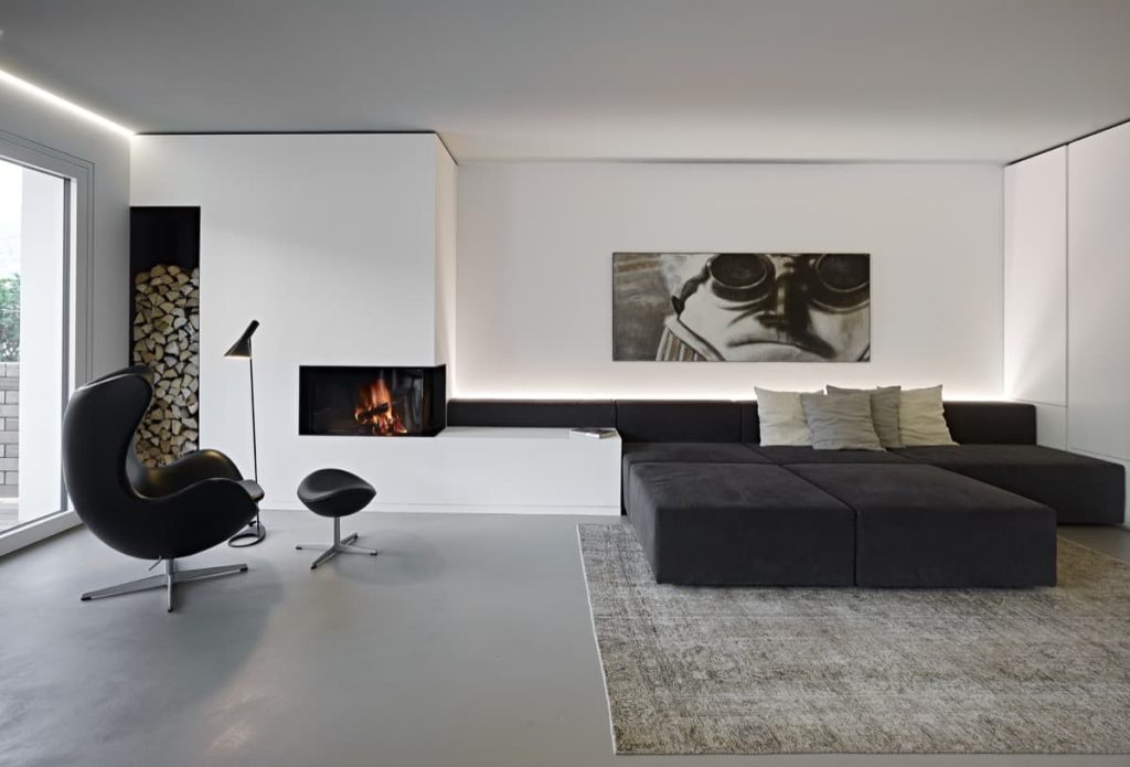 16 luxury comfort black and white living room ideas 2