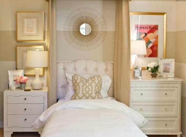 16 white gold teen bedroom ideas 2